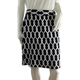 Adrienne Vittadini Skirt Black & White Size 10P SKU 000243-8