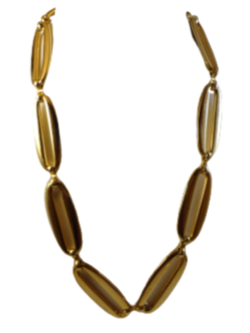 Necklace Gold Oblong Chain Links SKU 000304-16