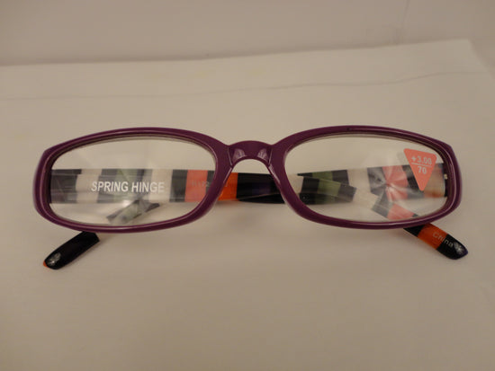 Readers Purple w/Multi Colored Stripes NWT SKU 300-4