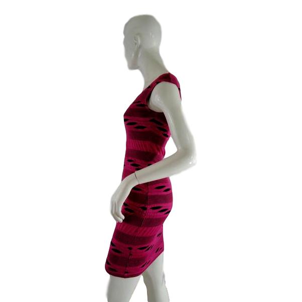 Max Studio 70's Dress Hot Pink Size S (SKU 000246-1)