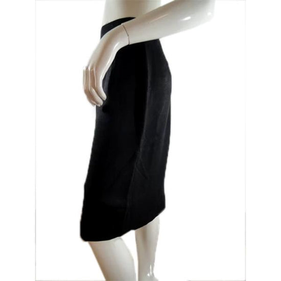 Load image into Gallery viewer, Jones Wear 70&amp;#39;s Skirt Black Gold Size 10 SKU 000239-14
