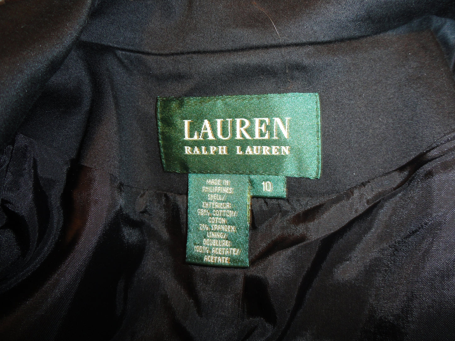 Load image into Gallery viewer, Lauren Ralph Lauren Blazer Black Size 10 SKU 000247-2
