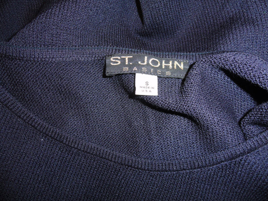 St. John Basics Top Blue Size S SKU 000247-4