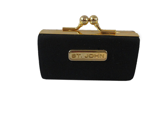 Load image into Gallery viewer, St. John Lipstick Case Black and Gold (SKU 000248-7)
