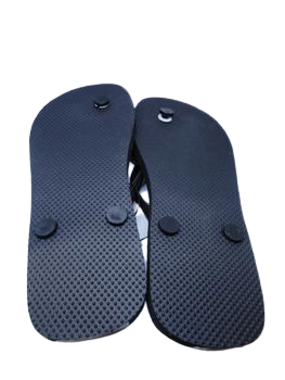 Wonder Nation Flip Flops Black Size 7-8 NWT SKU 000059-11