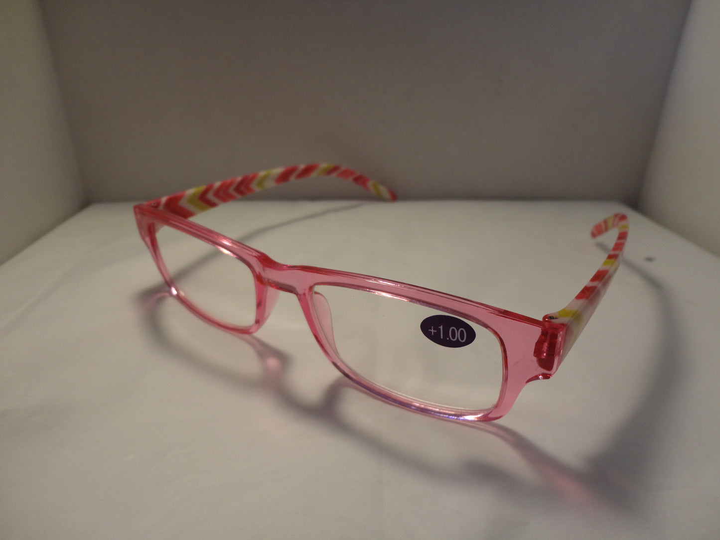 Readers Pink Multi-colored Stripes on Stems (NWT) SKU 100-2
