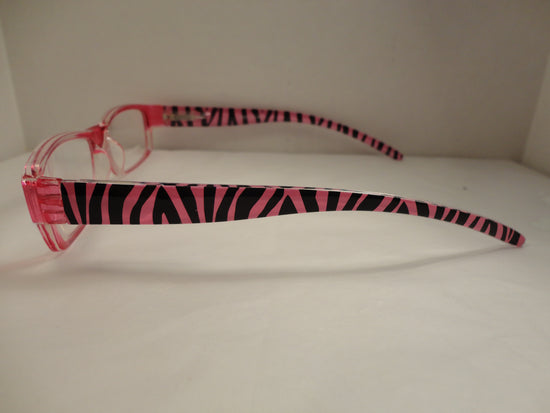 Load image into Gallery viewer, Readers Pink Zebra Print +2.00 w/Case NWT SKU 200-21
