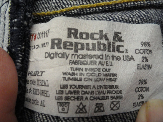 Rock & Republic Jeans Blue Size 28 (SKU 000260-1)