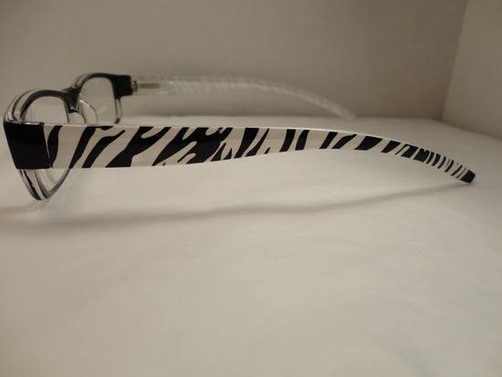 Readers Black Zebra Stripes w/Case NWT SKU 275-11