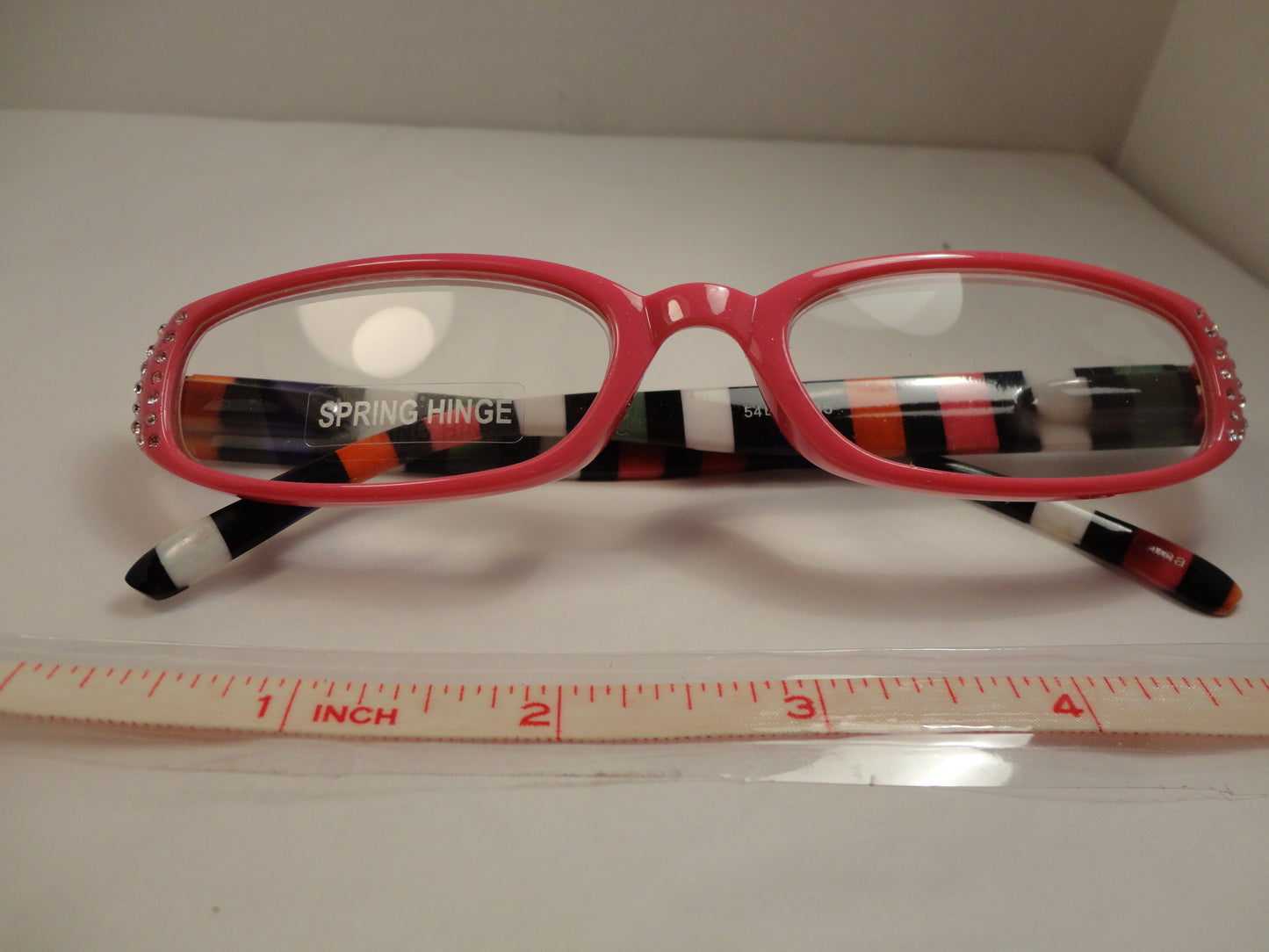 Readers Hot Pink w/Multi Colored Stripes +2.25 NWT SKU 225-5