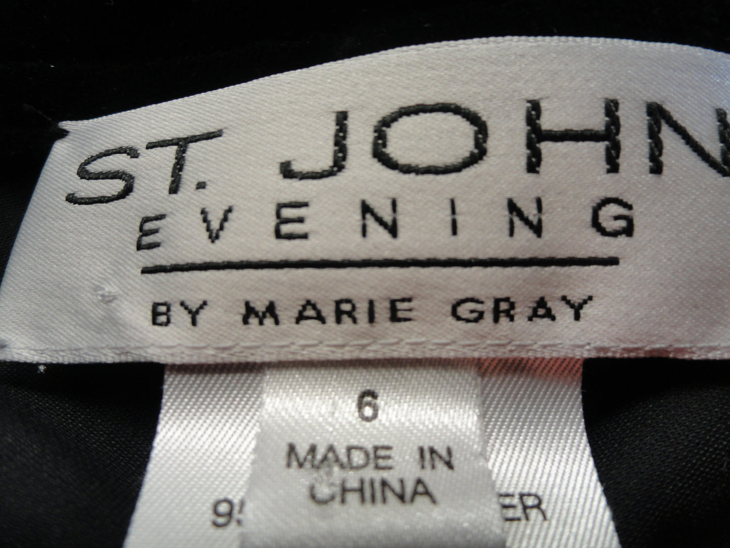 St John Women's Pants Black Size 6 SKU 000258-1
