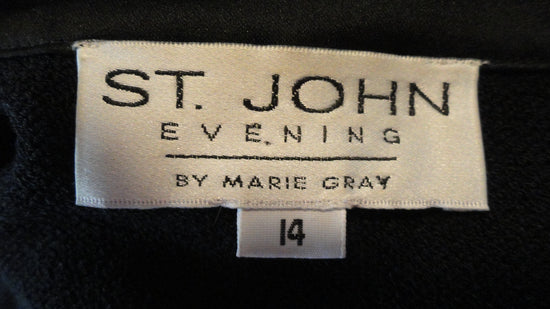 St John Blazer Black Size 14 (SKU 000258-4)