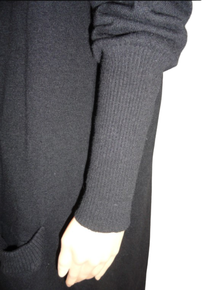 Hache Long Sweater Black Size 8 NWT SKU 000036