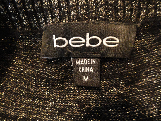 Bebe Dress Black & Gold Size M SKU 000079