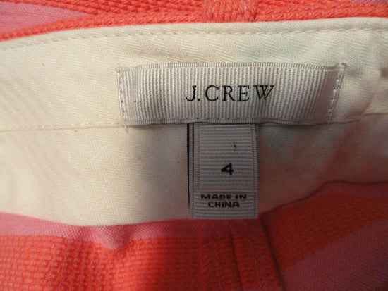 J. Crew 80's Skirt Pink & Orange Sz 4 (SKU 000003)