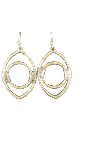 Earrings Gold Color Hoops (SKU 004001-10)