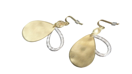 Earrings Gold Color Wire Hoops (SKU 004001-11)