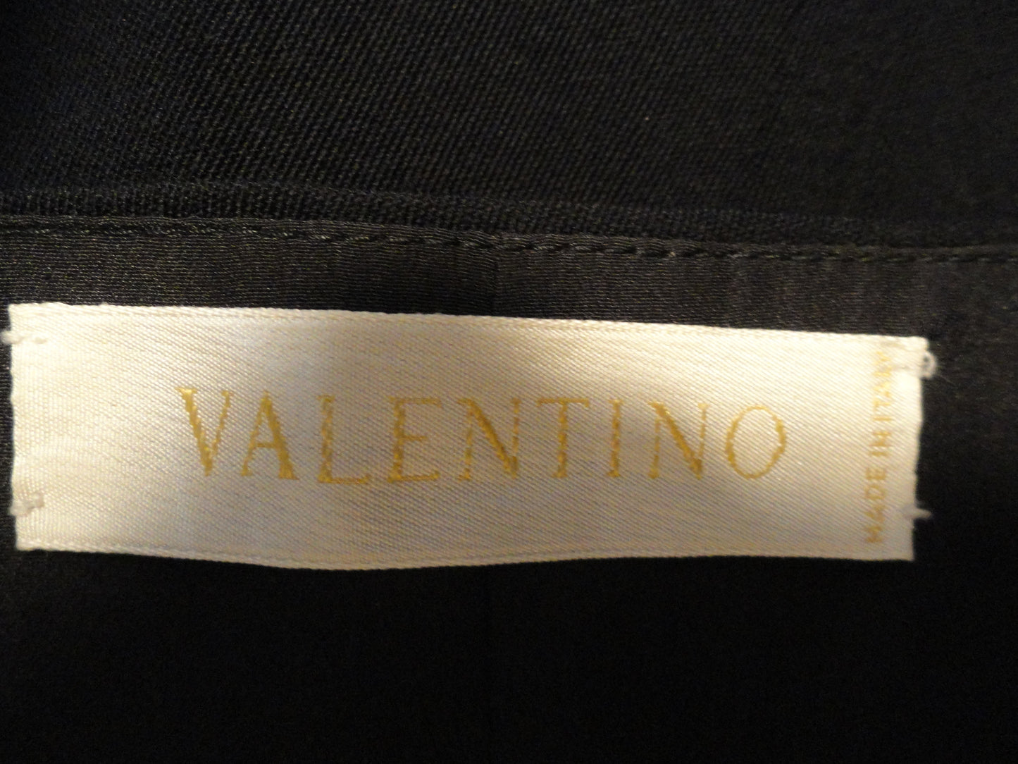 Valentino Dress With Bow Navy Blue Size 8 SKU 000123
