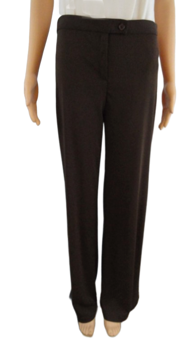 BCBG 80's Pants Dark Brown Knit Size 4 NWT SKU 000056