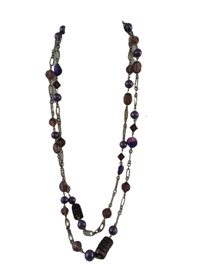 Necklace Purple Beads (SKU 004000-19)