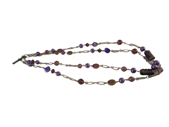 Necklace Purple Beads (SKU 004000-19)