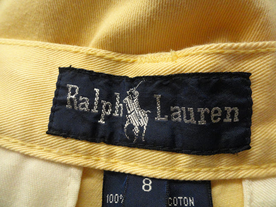 Ralph Lauren 70's Shorts Yellow Size 8 NWT (Blue) (SKU 000262-1)