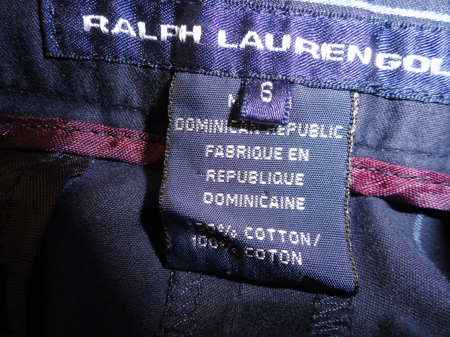 Ralph Lauren Golf 80's Shorts Blue Pin Striped Size 6 (SKU 000262-3)
