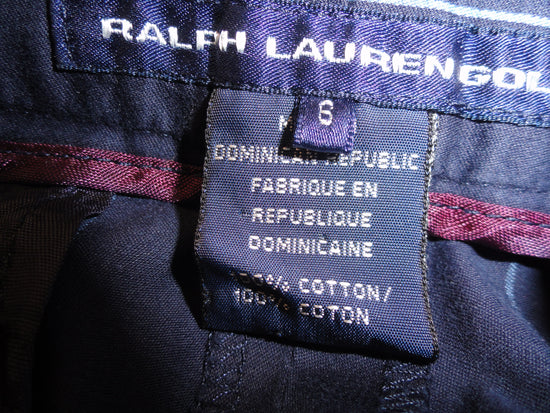 Ralph Lauren Golf 80's Shorts Blue Pin Striped Size 6 (SKU 000262-3)