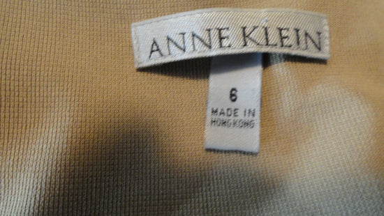 SOLD Anne Klein 70's Top Tan Lace Size 6 SKU 000209