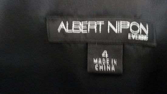 Albert Nipon 70's Black Silk Evening Top size 4 SKU 000187-19