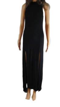 Wet Seal 80's Black Maxi Dress Size L SKU 000078