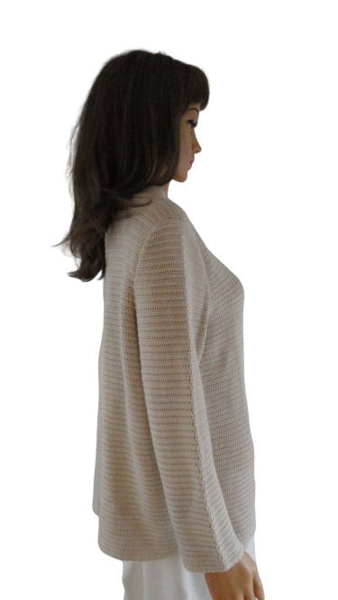 Talbots Sweater Tan Crop Jacket Size L SKU 000058