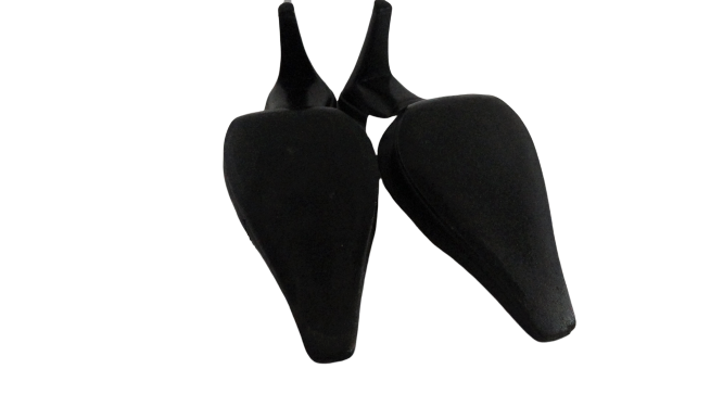 Escada Shoes Black & Cream Slides Leather Size 7 SKU 000192-9