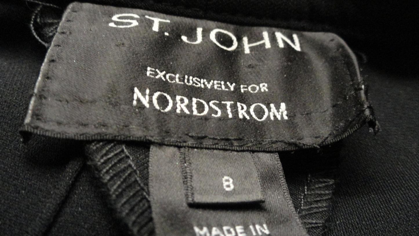 St John Pants Black Size 8 SKU 000229-10
