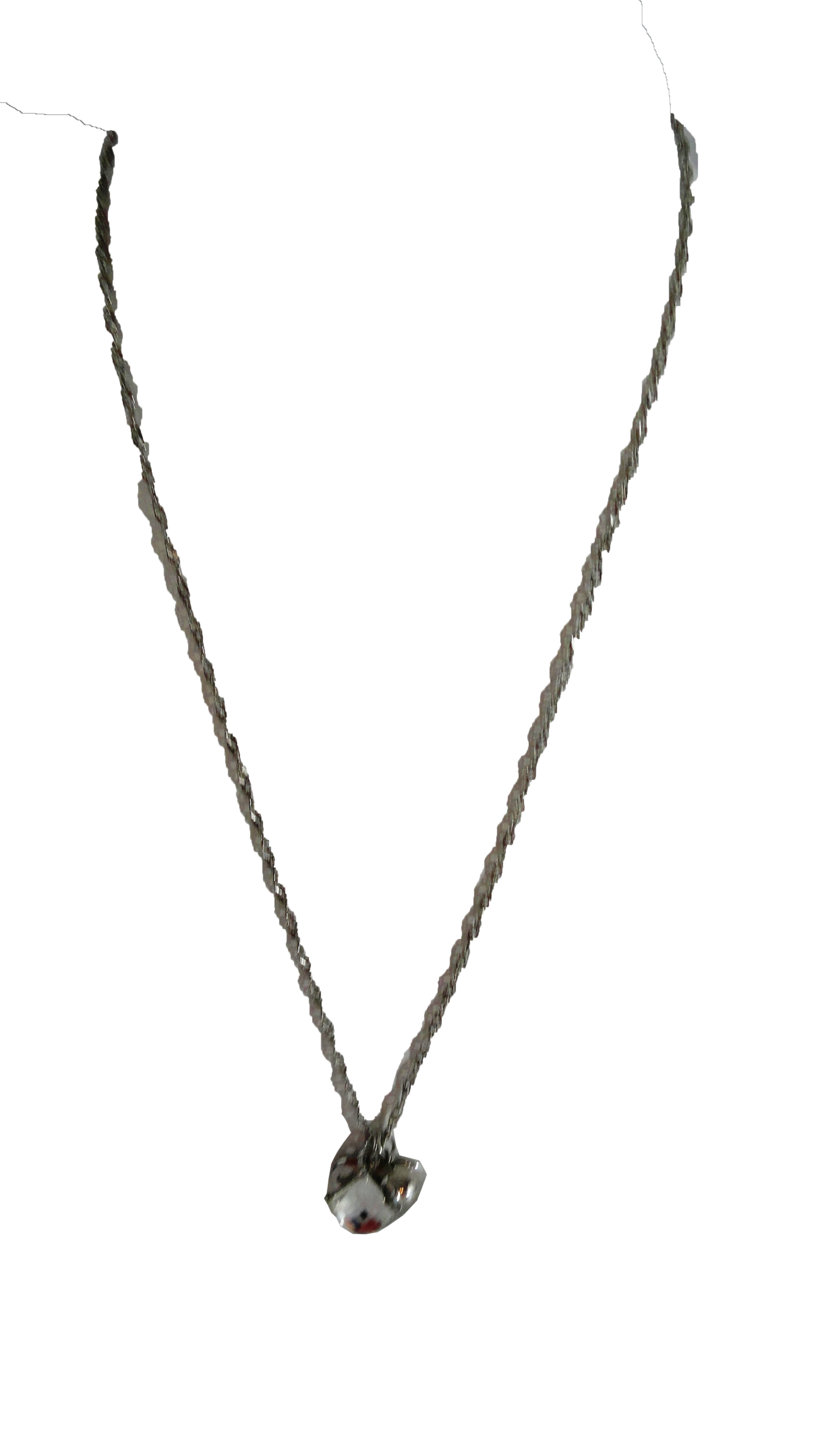 Load image into Gallery viewer, Necklace Silver with 3 Charms (SKU 004001-39)
