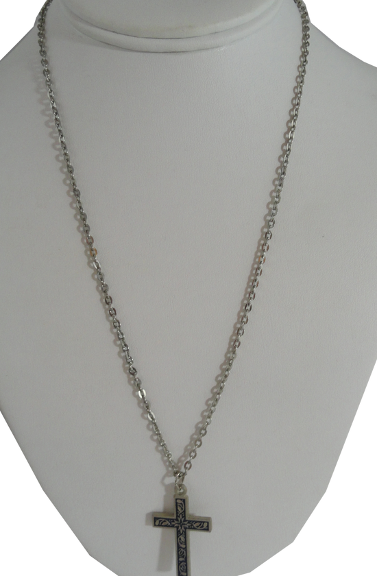 Necklace Cross Silver (SKU 004001-41)