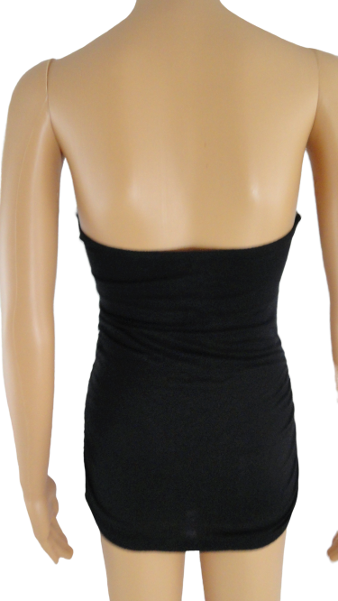 Load image into Gallery viewer, Wet Seal 80&amp;#39;s Strapless Top Black Size L/XL SKU 000071
