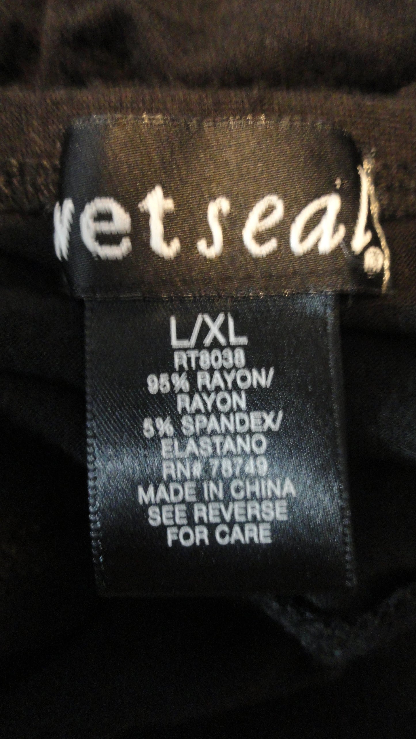 Wet Seal 80's Strapless Top Black Size L/XL SKU 000071