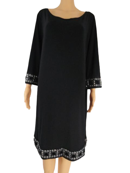 Tiana B  80's Embellished Little Black Dress Size 18W SKU 000063