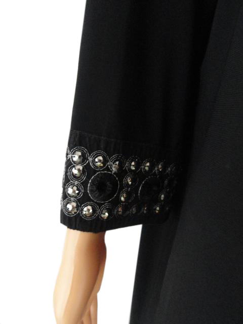 Load image into Gallery viewer, Tiana B  80&amp;#39;s Embellished Little Black Dress Size 18W SKU 000063
