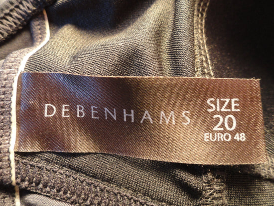 Debenhams Swim Suit Top Black Size 20 SKU 000118-23