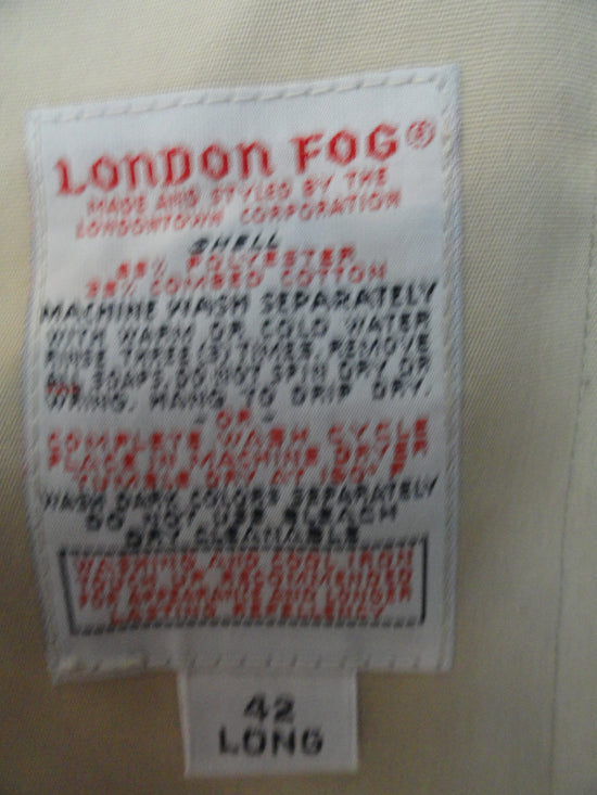Load image into Gallery viewer, Men&amp;#39;s London Fog Coat Size 42 Long (SKU 000269-1)
