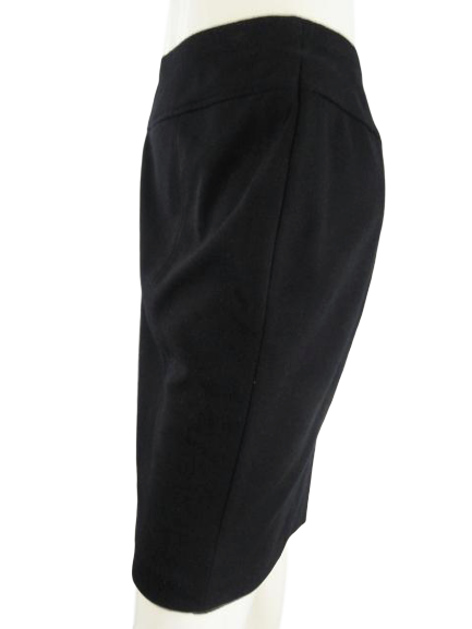 Ellen Tracy Skirt Black Knit Stretch Size M (SKU 000271-6)