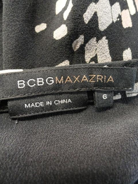 BCBG MAXAZRIA 80's Skirt Black Pattern Size 6 (SKU 000271-13)