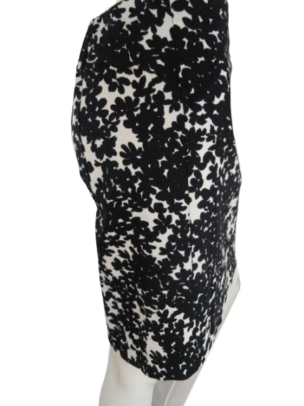 Ann Taylor Skirt Black & White Floral Size 6 NWOT (SKU 000271-19)