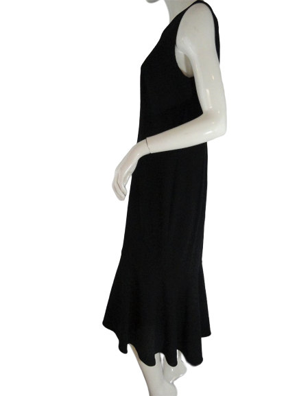 Calvin Klein 70's Dress Black Fabulous Size 14 SKU 000138