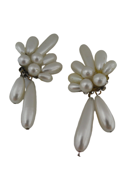 Earrings Dangling White (SKU 004002-34)