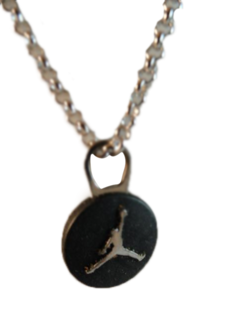 Necklace Chain Silver Cheerleader Charm (SKU 004002-10)