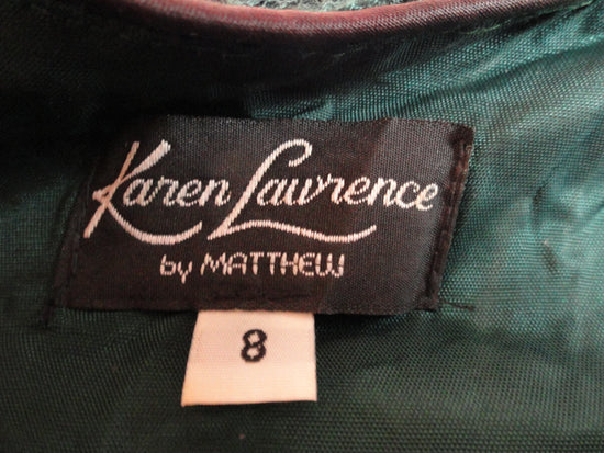 Karen Laurence Blazer Dark Green Embellished Size 8 SKU 000001