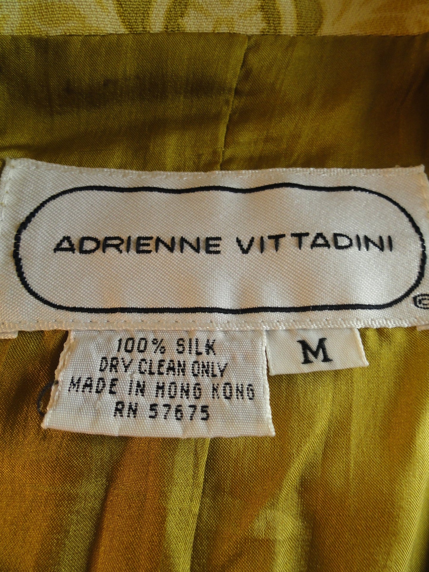 Load image into Gallery viewer, Adrienne Vittadini 70&amp;#39;s Blazer Yellow &amp;amp; Green Size M SKU 000008
